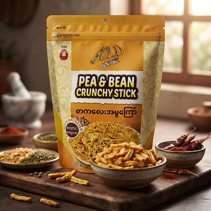 Gold Snack - Sakalay  ဂိုးစနပ်-စာကလေး အမွကြော်(ပုံမန်)100g