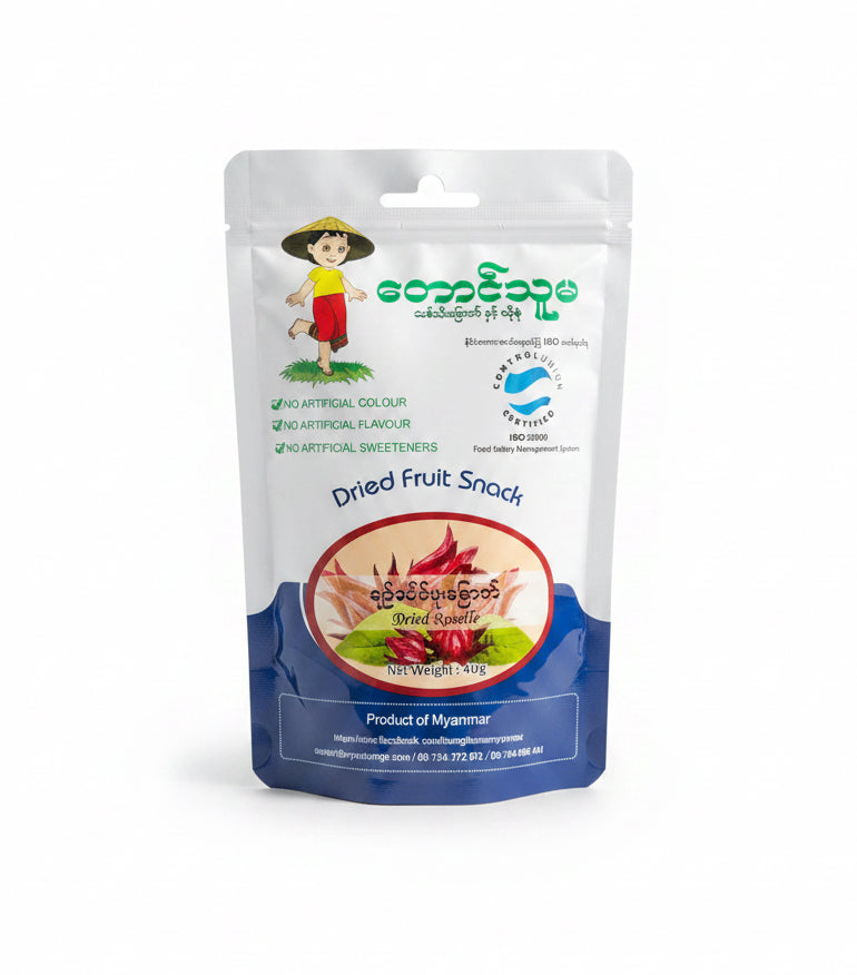 Taung Thu Ma - Dried Roselle တောင်သူမချဉ်ပေါင်ဖူးခြောက် 50g