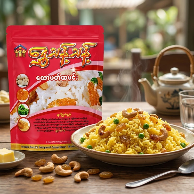 Shwe Thant Thant Butter Rice - ရွှေသန့်သန့် ထောပတ်ထမင်း 200g