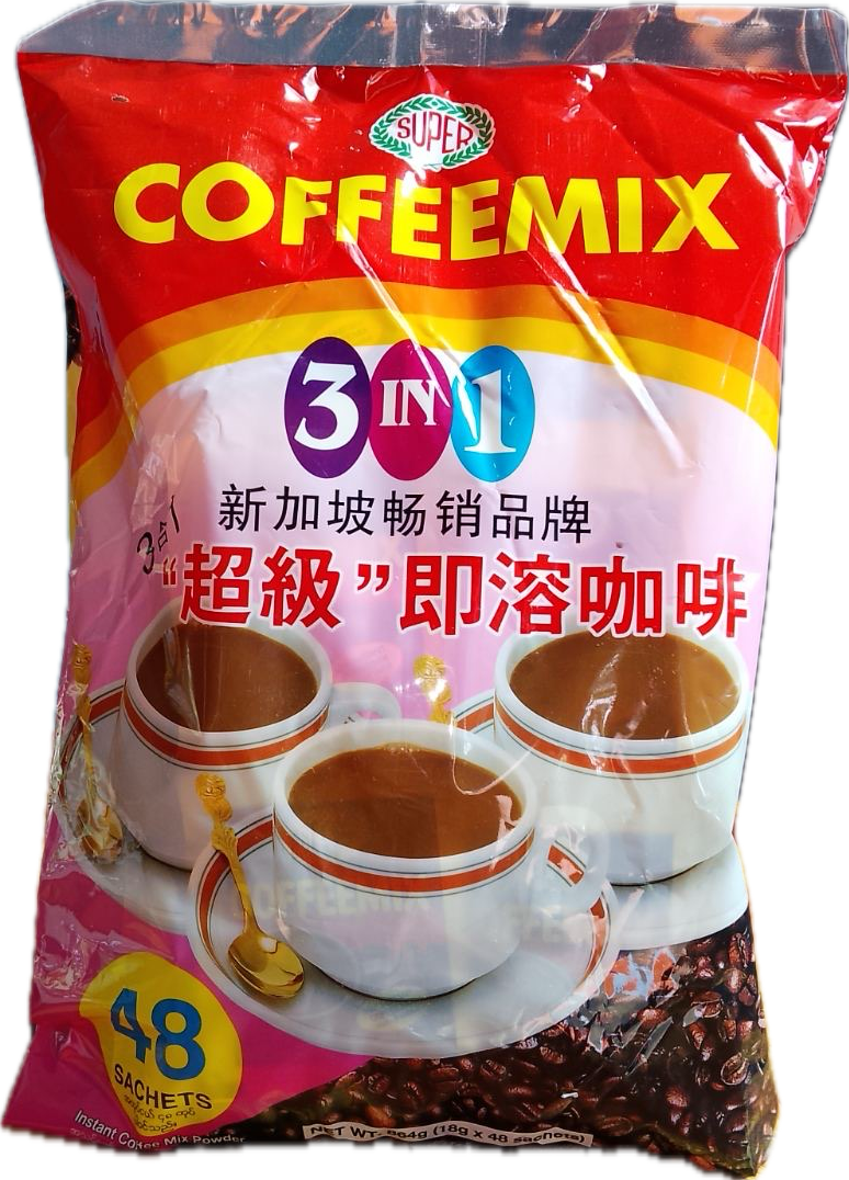 Super Coffee Mix 3 in 1 - စူပါကော်ဖီမစ် 960g