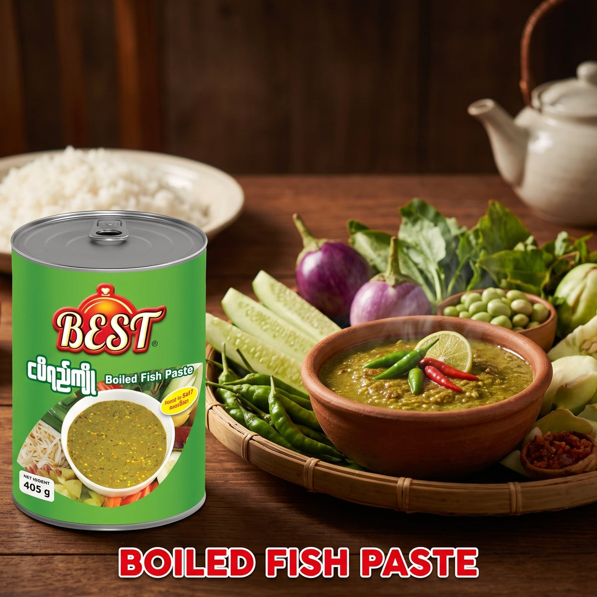 Best - Nga Pi Yay Kyo  ဘတ်စ်-ငပိရည်ကျို 460g