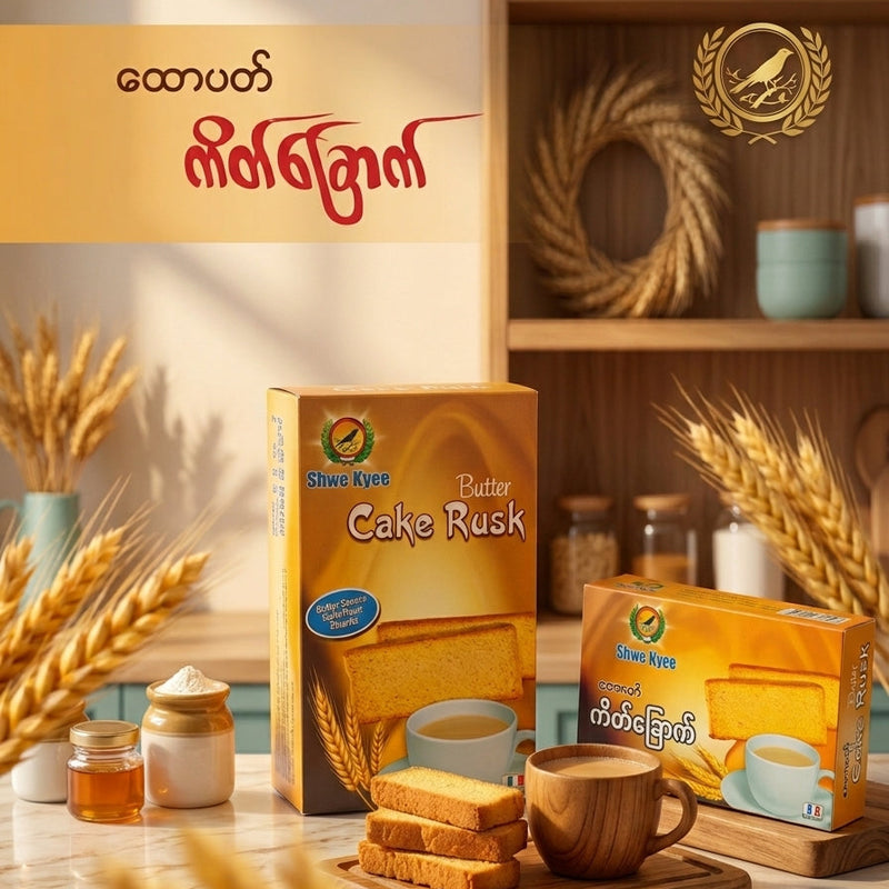 Shwe Kyee - Butter  ရွှေကျီး- ထောပတ်မုန့်ကြွပ် 200g