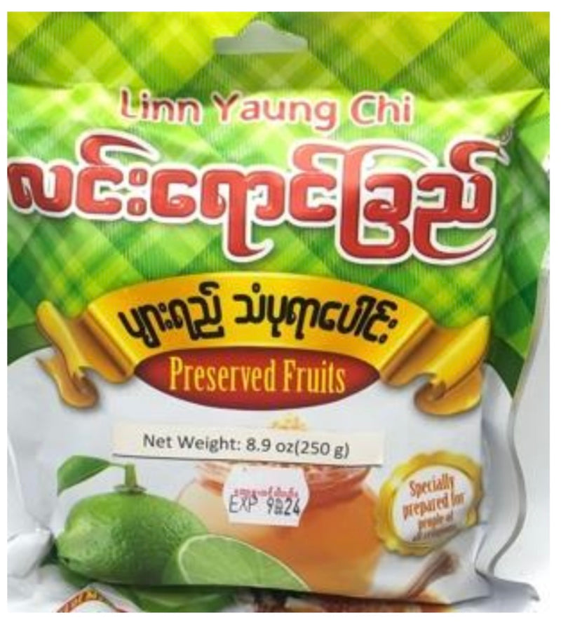 Linn Yaung Chi - Salted Honey Lime  လင်းရောင်ခြည်-ပျားသံပုရာပေါင်း250g