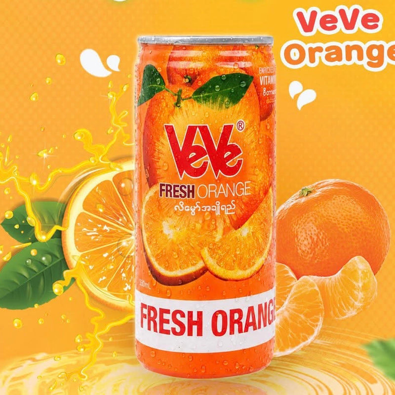 VeVe - Orange  ဗွီဗွီ-လိမ္မော် 250ml
