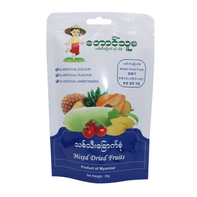 Taung Thu Ma - Dried Mixed fruits  တောင်သူမ -သစ်သီးခြောက်စုံ 50g