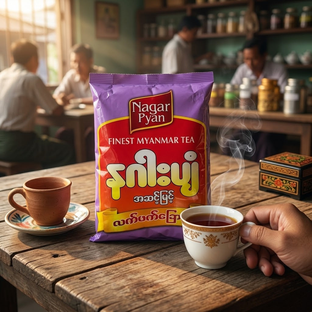 Na Gar Pyan- Dry Tea Leaves  နဂါးပျံ -လက်ဖက်ခြောက် 400g