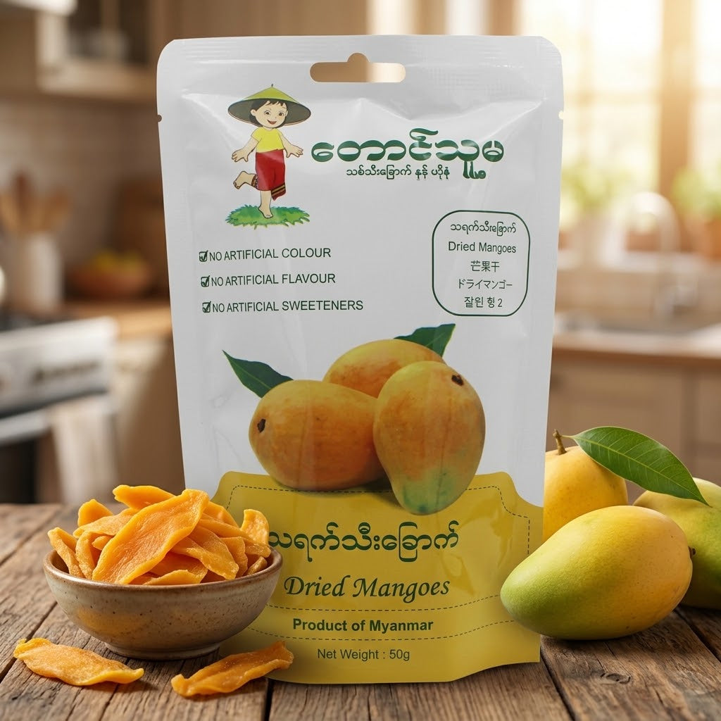 Taung Thu Ma - Dried Mango  တောင်သူမ-သရက်သီးခြောက် 50g